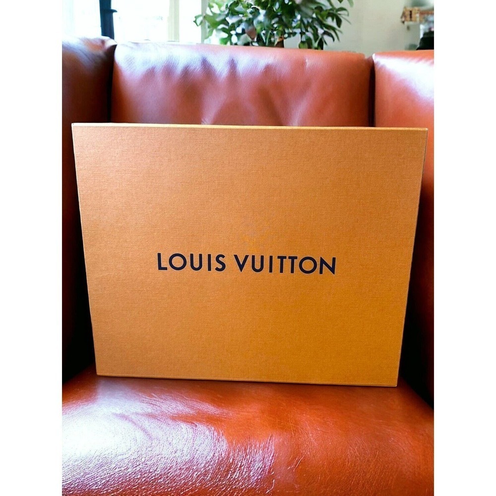 Louis Vuitton Box XL Magnetic Closure Orange Gift Shoes Purse 18”x14.5”x 7” - Picture 1 of 11